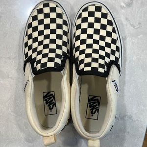 Checkered vans. Size 2 youth.